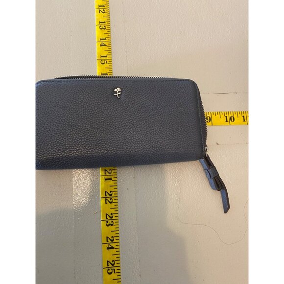 Jenna Kator Purse bag Navy Blue Pebbled Vegan Leather & Matching Wallet - Picture 16 of 16